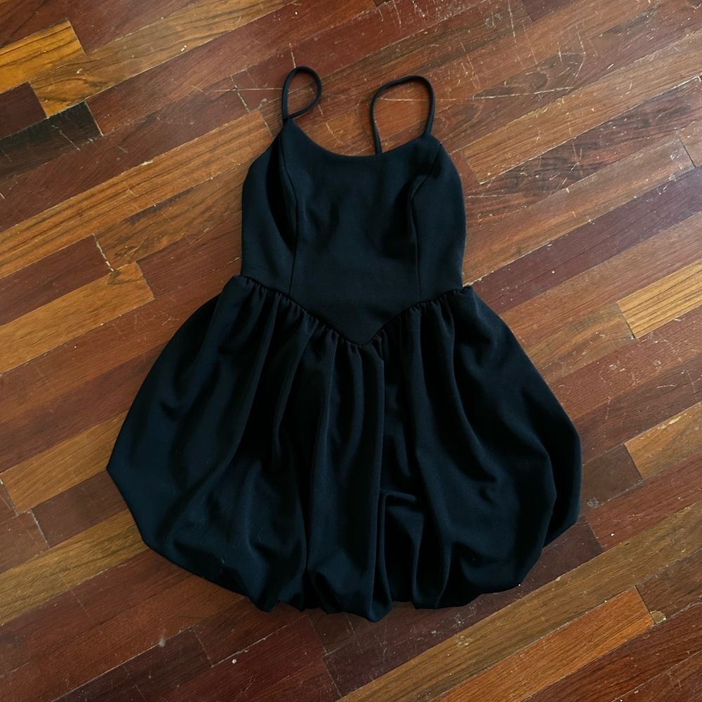 Miss Selfridge Black Bubble Mini Dress Size US 4